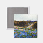 Onderdonk - Bluebonnets am späten Nachmittag Magnet (Vorderseite/Rückseite)