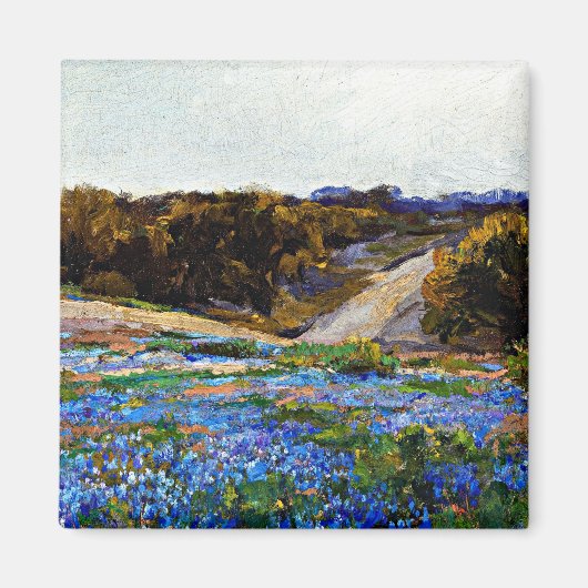 Onderdonk - Bluebonnets am späten Nachmittag Magnet (Vorne)