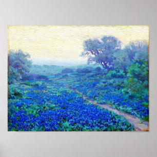 Onderdonk - Bluebonnets bei Sonnenaufgang Poster