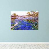 Onderdonk - Bluebonnets bei Twilight Leinwanddruck (Insitu (Holzboden))