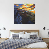Onderdonk - Bluffs am Fluss Guadalupe Leinwanddruck (Insitu (Schlafzimmer))