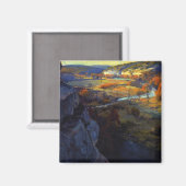 Onderdonk - Bluffs am Fluss Guadalupe Magnet (Vorderseite/Rückseite)