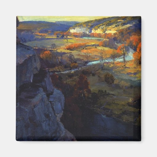 Onderdonk - Bluffs am Fluss Guadalupe Magnet (Vorne)