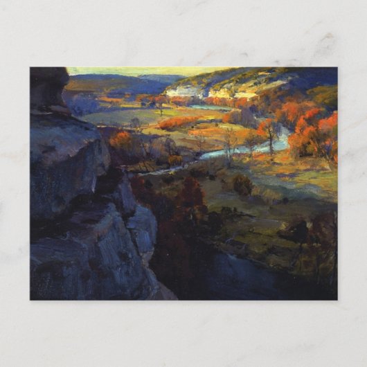 Onderdonk - Bluffs am Guadalupe-Fluss, Postkarte (Vorderseite)
