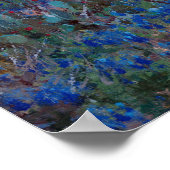 Onderdonk - ein Bluebonnets-Feld am späten Nachmit Poster (Ecke)