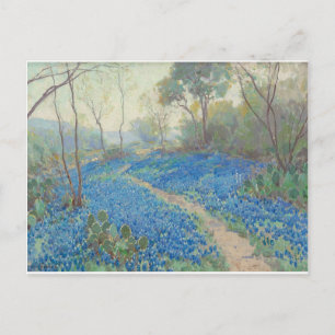 Onderdonk - Eine Hillside von Bluebonnets Postcard Postkarte
