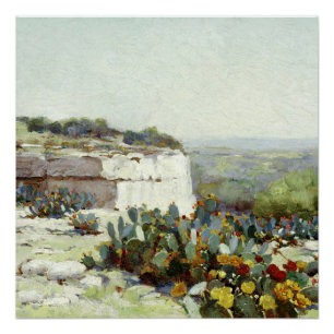 Onderdonk - Feigenkaktus in Blüte Poster