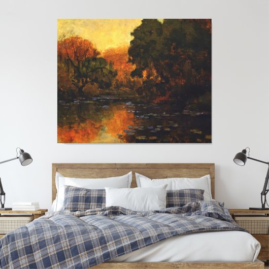 Onderdonk - Fluss San Antonio Leinwanddruck (Insitu (Schlafzimmer))
