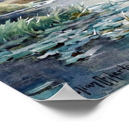 Onderdonk - Landschaft ohne Titel Poster (Ecke)