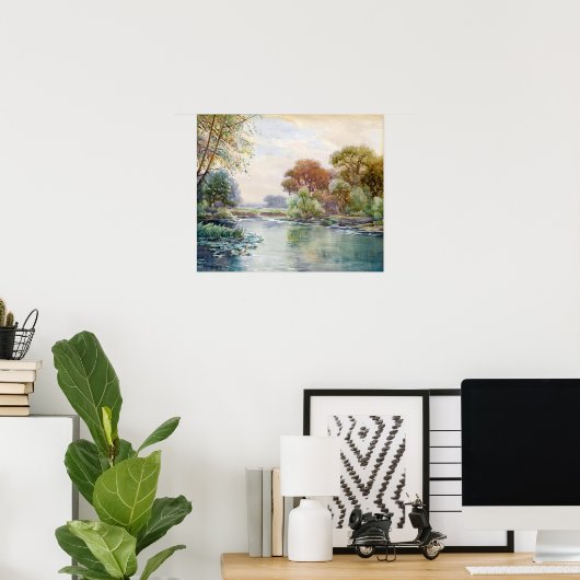 Onderdonk - Landschaft ohne Titel Poster (Heimbüro)