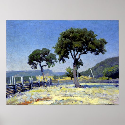 Onderdonk - Live Oak Trees Poster (Vorne)