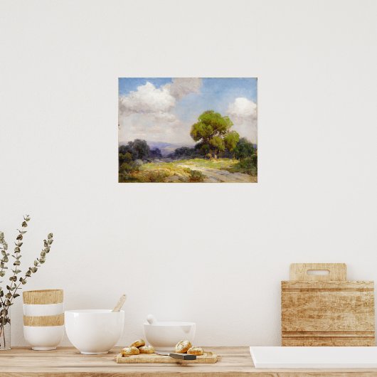 Onderdonk - Morgen in den Hügeln Südwesttexas Poster (Küche)