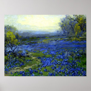 Onderdonk - Vormittag in den Bluebonnets Poster