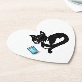 Onderzetters met Yuki de kat. Coasters cat Yuki. Untersetzer (angewinkelt)
