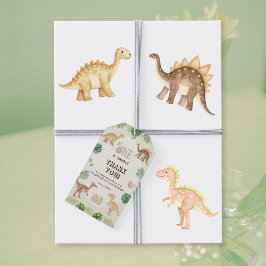 One a Saurus 1. Geburtstagsgeschenk-Tag Geschenkanhänger