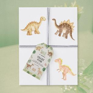 One a Saurus 1. Geburtstagsgeschenk-Tag Geschenkanhänger