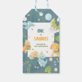 One-A-Saurus Dinosaur 1. Geburtstagsfeier Geschenkanhänger