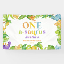 One A-Saurus Dinosaur 1. Geburtstagsparty