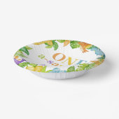 One A-Saurus Dinosaur 1. Geburtstagsparty Pappteller (Gewinkelt)