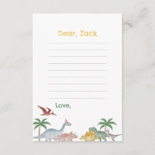 One A Saurus Dinosaur Birthday Time Capsule card Einladung (Vorderseite)