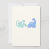 One-A-Saurus Dinosaur Geburtstag Einladung (Rückseite)