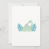 One-A-Saurus Dinosaur Geburtstag Einladung (Rückseite)