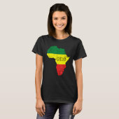 One Africa Pan African Pride Map Flag Black Pride T-Shirt (Vorne ganz)