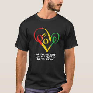 One African Liebe Heart Black History Monte Cool B T-Shirt