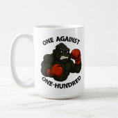 One Against One Hundred – Gorilla Boxing Workout Kaffeetasse (Links)