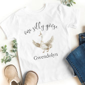 "One Albern Goose Niedlich Picnic First Birthday P Kleinkind T-shirt