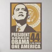One America Inauguration Poster (Vorne)