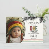 One and Love Danke Card (Stehend Vorderseite)