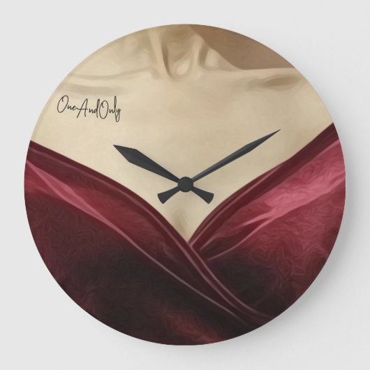 One and only artistic große wanduhr (Vorderseite)