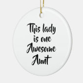 One Awesome Aunt Funny Keramik Ornament (Links)