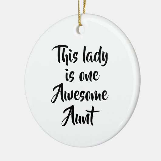 One Awesome Aunt Funny Keramik Ornament (Links)