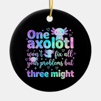 One axolotl won't fix all your problems but three keramik ornament