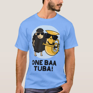 One Baa Tuba Funny Music Sheep Puff 1 T-Shirt