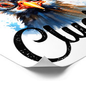 One Bad Mother Clucker Funny Chicken Poster (Ecke)