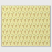 One Ball Ice Creme Cone Geschenkpapier (Flach)