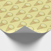 One Ball Ice Creme Cone Geschenkpapier (Ecke)