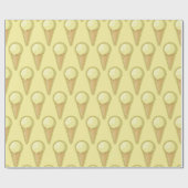 One Ball Ice Creme Cone Geschenkpapier (Flach)