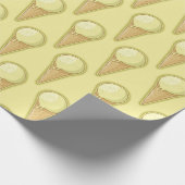 One Ball Ice Creme Cone Geschenkpapier (Ecke)