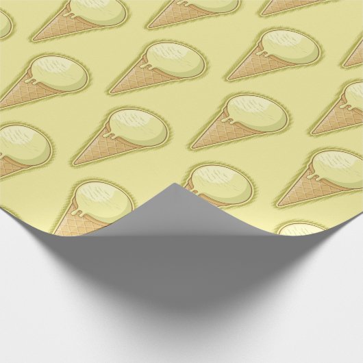 One Ball Ice Creme Cone Geschenkpapier (Ecke)