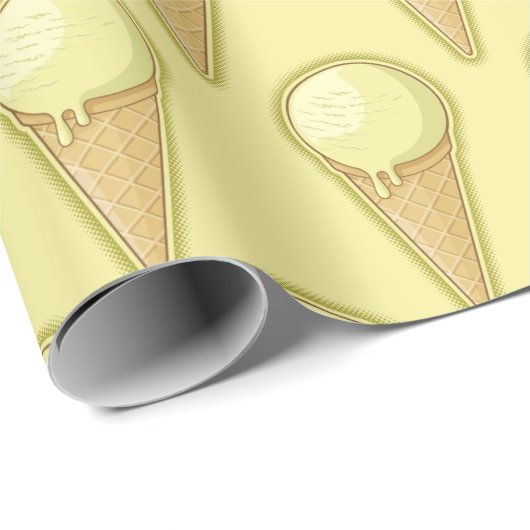 One Ball Ice Creme Cone Geschenkpapier (Rolleneckpunkt)