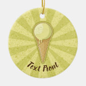 One Ball Ice Creme Cone Keramik Ornament (Vorne)