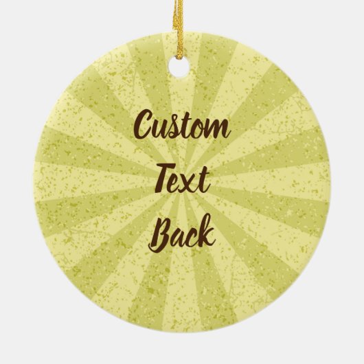 One Ball Ice Creme Cone Keramik Ornament (Hinten)