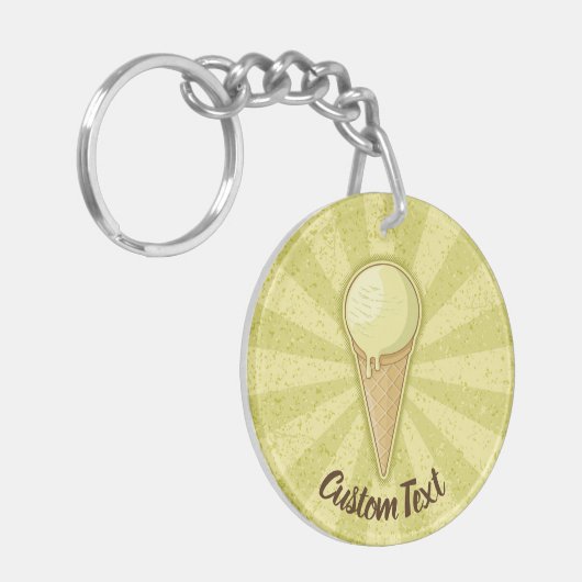 One Ball Ice Creme Cone Schlüsselanhänger (Vorderseite links)