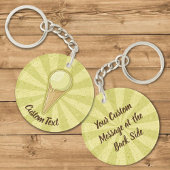 One Ball Ice Creme Cone Schlüsselanhänger