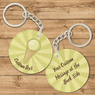 One Ball Ice Creme Cone Schlüsselanhänger