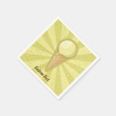 One Ball Ice Creme Cone Serviette (Ecke)